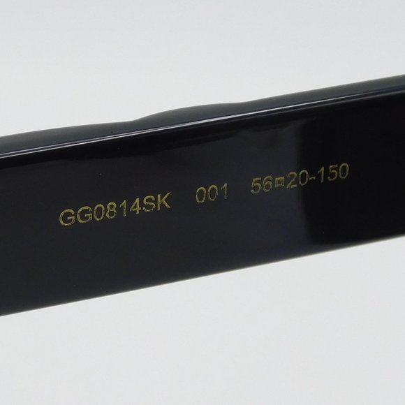 GUCCI GG0814SK 001 BLACK GREY CAT EYE WOMEN'S AUTHENTIC SUNGLASSES 56-20… - Picture 11 of 12